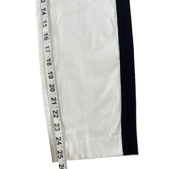 Rag & Bone The Classic Simone Pants White‎ Black Side Stripe Zip Pockets 6 $325 - Picture 9 of 14